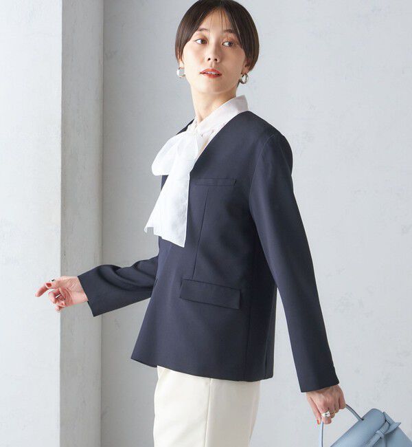 SHIPS for women「ストレッチ ツイル プルオーバー ジャケット(セットアップ対応)」|その他|