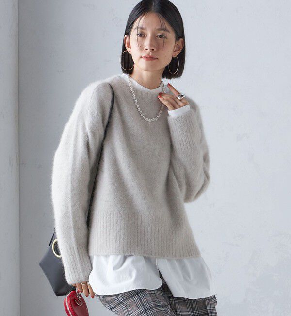 SHIPS for women「〈手洗い可能〉FOX クルーネック プルオーバー」|ニット・セーター|