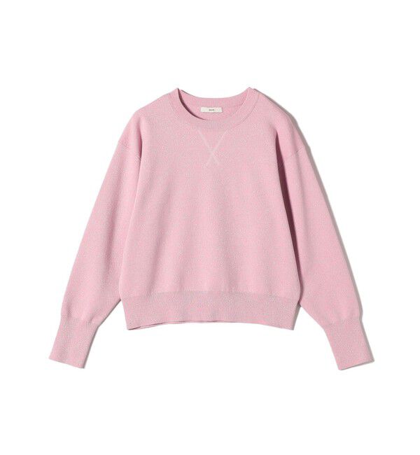 SHIPS for women「〈手洗い可能〉ラメ クルーネック ニット プルオーバー」|ニット・セーター|