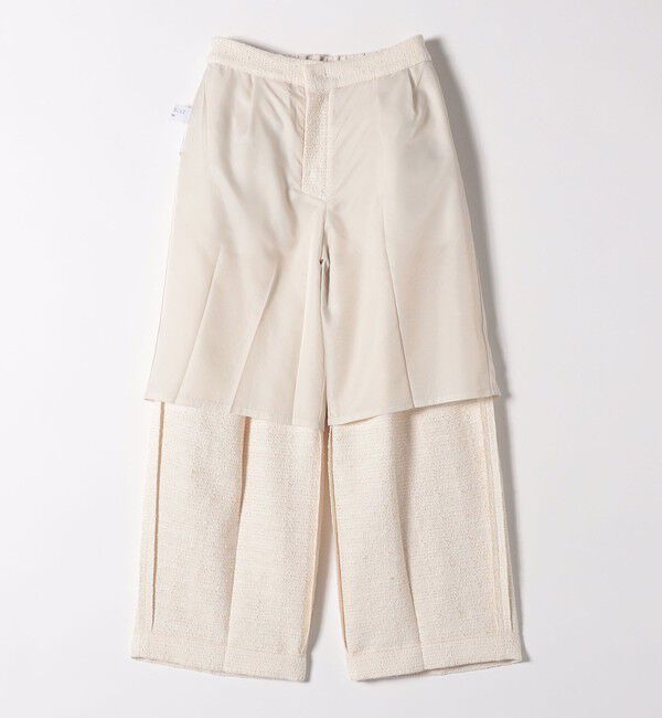 SHIPS any「SHIPS any: ツイード タック セミワイド パンツ［NAVY BLUE］」|その他|