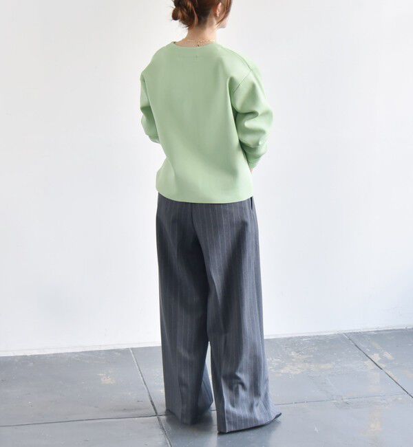 quaranciel「《一部追加予約》〈手洗い可能〉ノーカラー ポケット ニット ジャケット」|ノーカラージャケット|