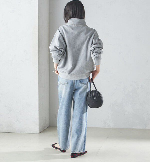 SHIPS for women「【SHIPS別注】LOGAN KNITTING MILLS: ハーフ ジップ プルオーバー」|スウェット・ジャージ|