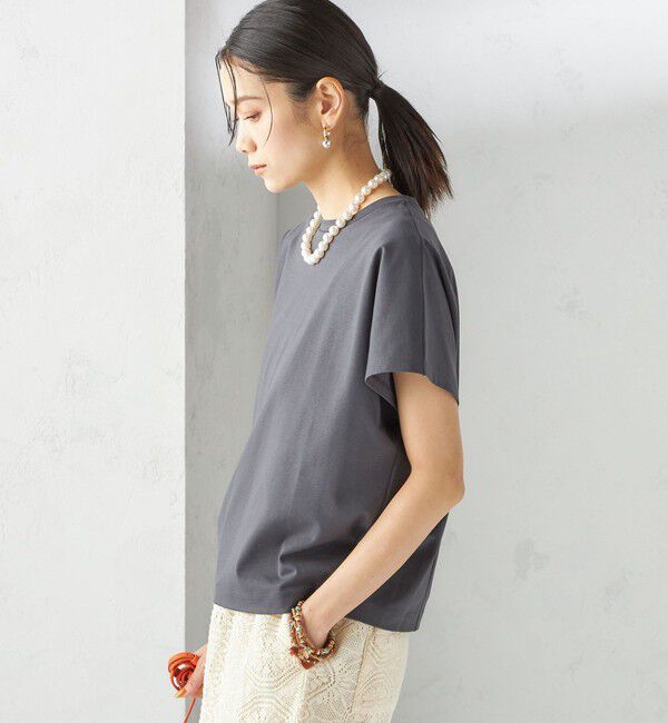 SHIPS for women「〈接触冷感〉ポンチ ドルマン TEE」|Tシャツ・カットソー|