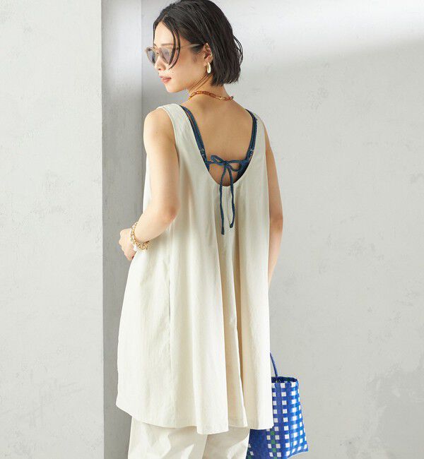 SHIPS for women「maroba:＜手洗い可能＞バック リボン ワンピース スイム ウェア」|その他|