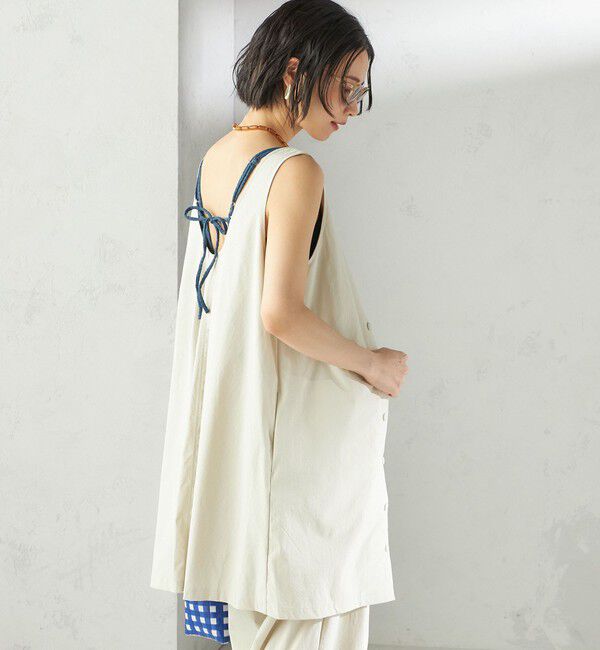 SHIPS for women「maroba:＜手洗い可能＞バック リボン ワンピース スイム ウェア」|その他|