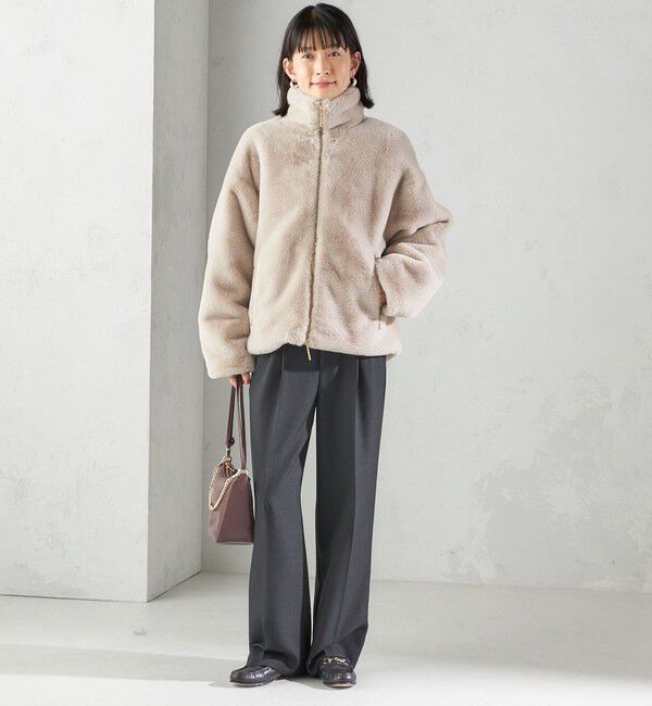 SHIPS for women「〈手洗い可能〉TUMUGITO(R) シャーク ツイード タック パンツ」|その他|