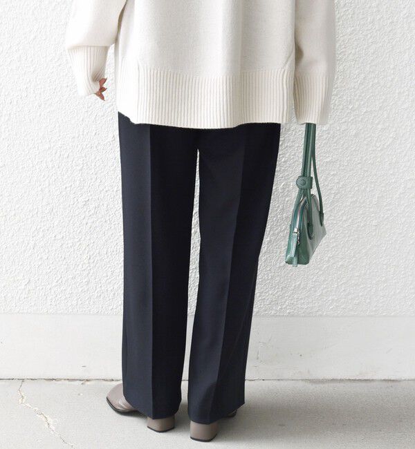 SHIPS for women「〈手洗い可能〉TUMUGITO(R) シャーク ツイード タック パンツ」|その他|