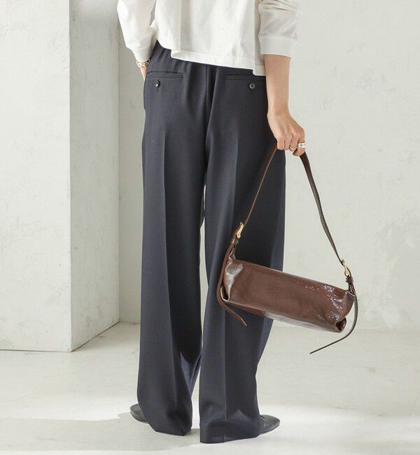 SHIPS for women「〈手洗い可能〉TUMUGITO(R) シャーク ツイード タック パンツ」|その他|