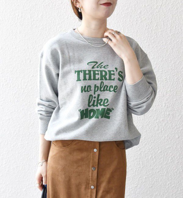 SHIPS any「【SHIPS any別注】THE KNiTS:〈洗濯機可能〉ロゴ プリント スウェット」|Tシャツ・カットソー|