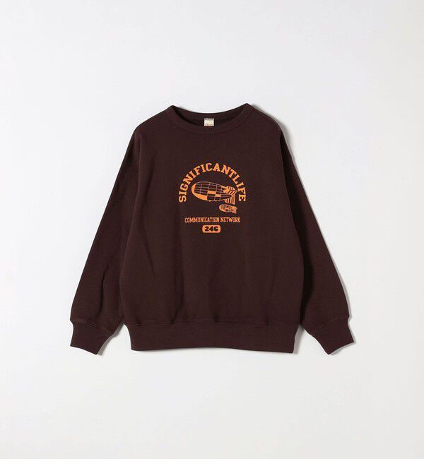 SHIPS any「【SHIPS any別注】THE KNiTS:〈洗濯機可能〉ロゴ プリント スウェット」|Tシャツ・カットソー|