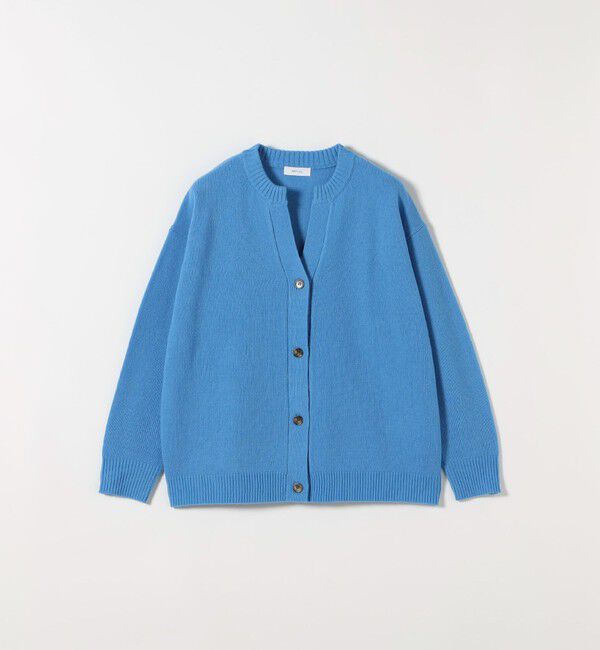 SHIPS any「《一部予約》〈手洗い可能〉AQUA カシミヤ ミックス スキッパー カーディガン」|カーディガン|