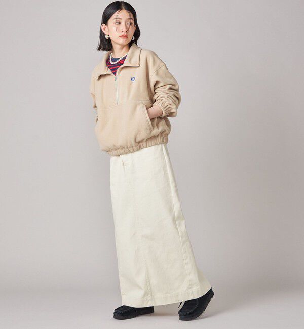 SHIPS for women「SHIPS NINE CASE:〈手洗い可能〉フリース ハーフ ジップ プルオーバー」|その他|