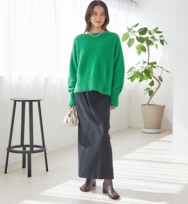 SHIPS for women「〈手洗い可能〉フォックス クルーネック ニット プルオーバー」|ニット・セーター|