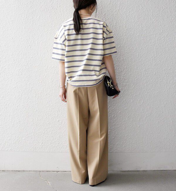 SHIPS any「SHIPS any:〈洗濯機可能〉マルチボーダー ワイド TEE」|Tシャツ・カットソー|