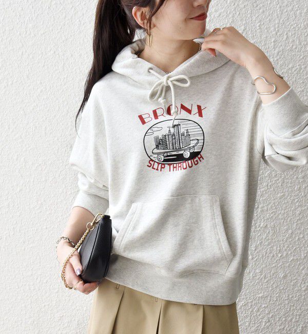 SHIPS any「【SHIPS any別注】THE KNiTS:〈洗濯機可能〉ロゴ プリント フーディー 26AW」|パーカー|