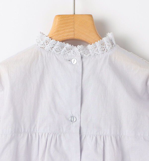 SHIPS KIDS「80～90cm / ピンタック レース ブラウス」|シャツ・ブラウス|
