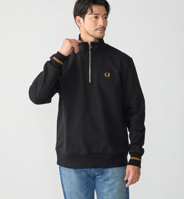 SHIPS「【SHIPS別注】FRED PERRY: ハーフジップ スウェット」|スウェット・ジャージ|