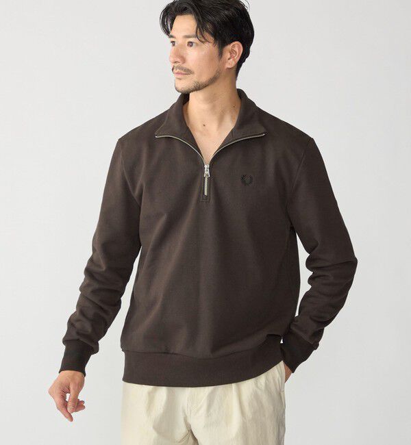 SHIPS「【SHIPS別注】FRED PERRY: ハーフジップ スウェット」|スウェット・ジャージ|