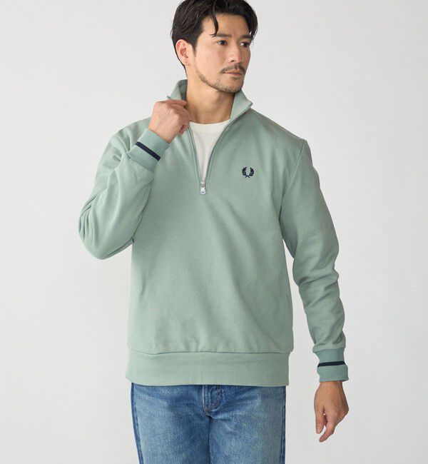 SHIPS「【SHIPS別注】FRED PERRY: ハーフジップ スウェット」|スウェット・ジャージ|