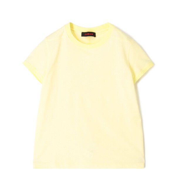 CABaN「コットン リブコンビクルーネックプルオーバー」|Tシャツ・カットソー|21 ライトイエロー