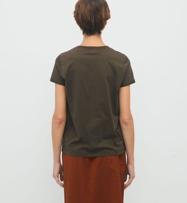 CABaN「コットン リブコンビクルーネックプルオーバー」|Tシャツ・カットソー|