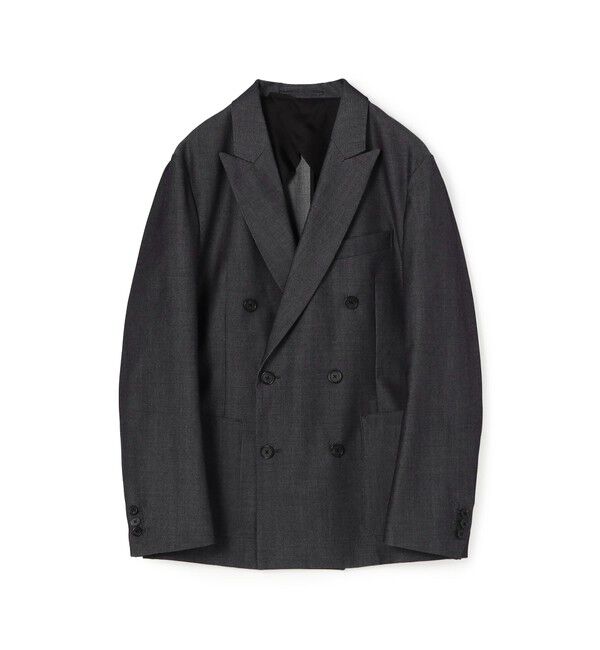 CABaN「CABaN ライトウールギャバジン ダブルブレストジャケット」|テーラードジャケット|68 ネイビー系