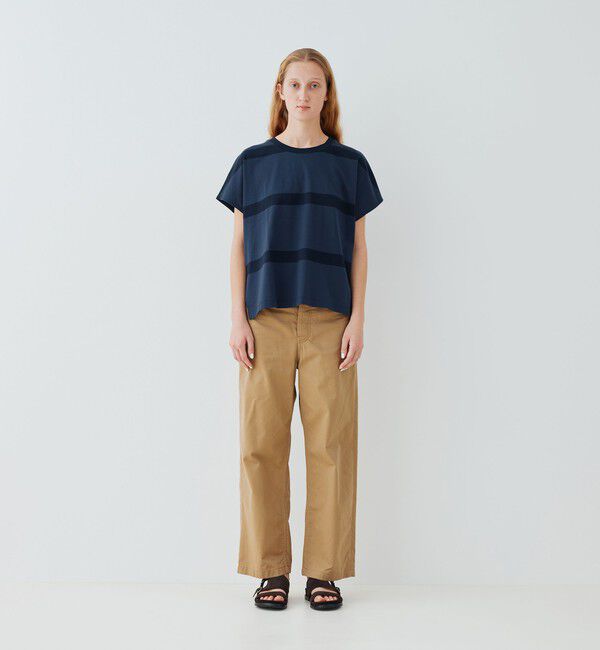 GALERIE VIE「ファインコットン ワイドクルーネックプルオーバー」|Tシャツ・カットソー|