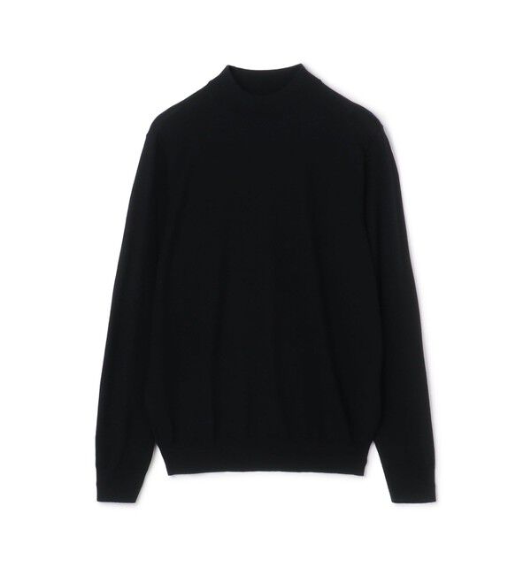 TOMORROWLAND MENS「TOMORROWLAND tricot スーパーファインメリノウール モックネックプルオーバー S-WOOL」|ニット・セーター|19 ブラック