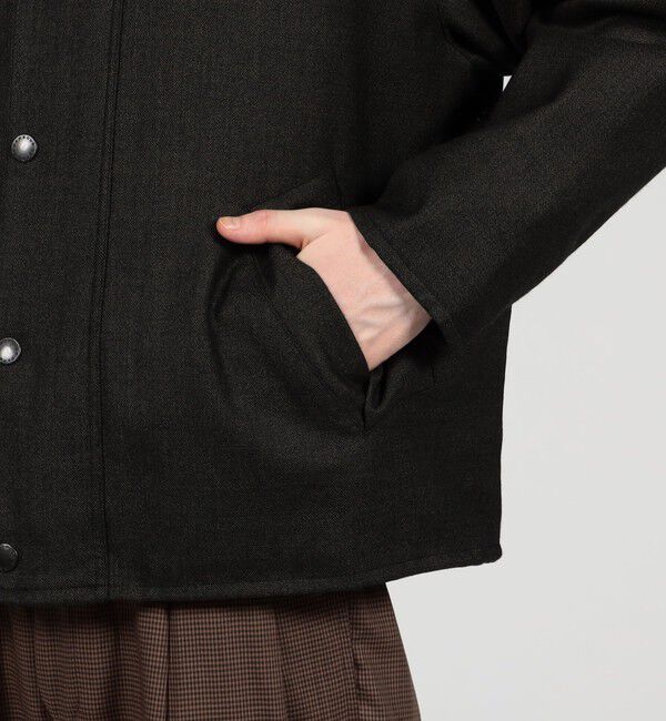 TOMORROWLAND MENS「【別注】Barbour TRASPORT ウールブルゾン DORMEIUL」|ブルゾン・スタジャン|