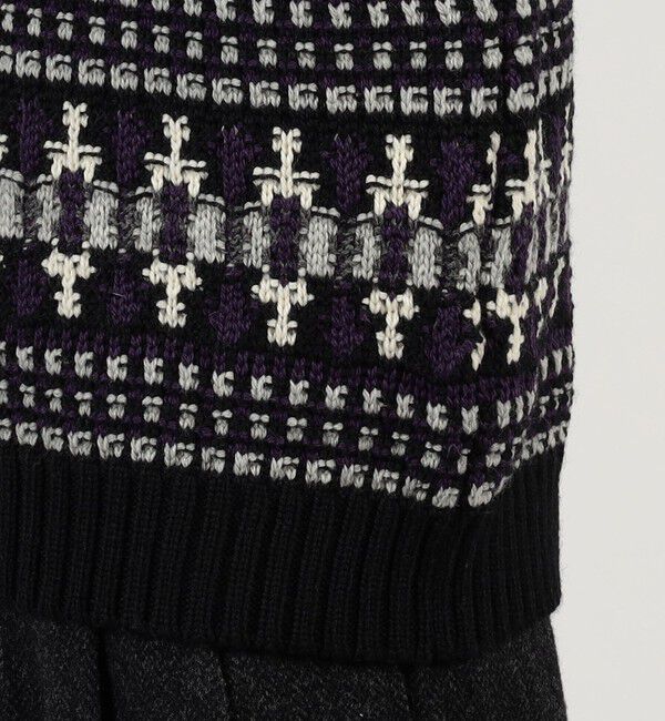 TOMORROWLAND MENS「【別注】Redeux メリノウールフェアアイル柄 クルーネックニットベスト」|ニット・セーター|