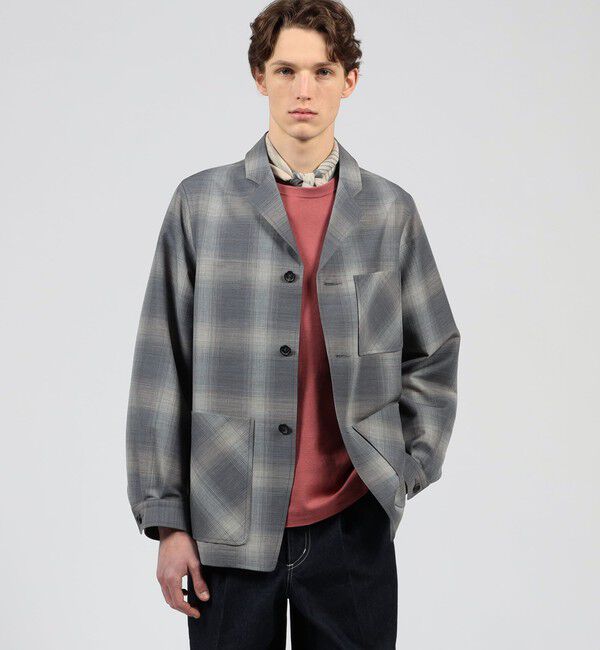 TOMORROWLAND MENS「【別注】PENDLETON ウールオンブレーチェック トップスタージャケット」|テーラードジャケット|