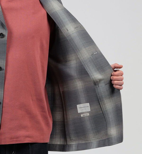 TOMORROWLAND MENS「【別注】PENDLETON ウールオンブレーチェック トップスタージャケット」|テーラードジャケット|