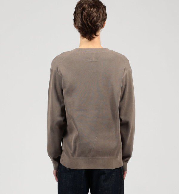 TOMORROWLAND MENS「TOMORROWLAND tricot ギザコットンポリエステルプレーティング  Vネックニット」|ニット・セーター|