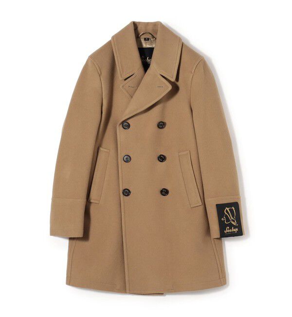 TOMORROWLAND BUYING WEAR「Sealup GENOVA ウールライトメルトン Pコート」|ピーコート|45 キャメル