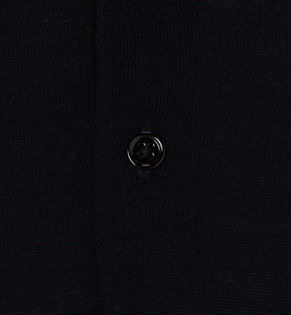 TOMORROWLAND MENS「TOMORROWLAND tricot スーパーファインメリノウール ラインニットポロシャツ S-WOOL」|ニット・セーター|