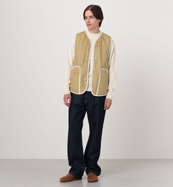 TOMORROWLAND BUYING WEAR「LAVENHAM STUDIO GILET ピグメントダイ バーティカルキルティングベスト」|ベスト・ジレ|