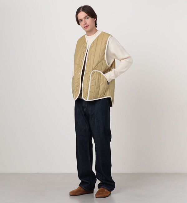 TOMORROWLAND BUYING WEAR「LAVENHAM STUDIO GILET ピグメントダイ バーティカルキルティングベスト」|ベスト・ジレ|