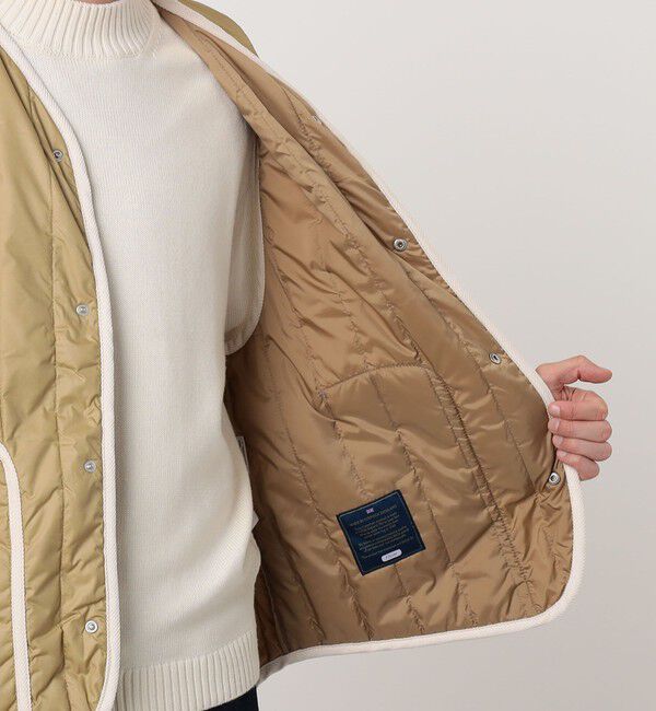 TOMORROWLAND BUYING WEAR「LAVENHAM STUDIO GILET ピグメントダイ バーティカルキルティングベスト」|ベスト・ジレ|