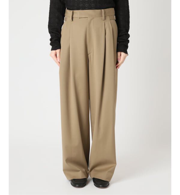  「TWILL 2TUCK パンツ」|スラックス|