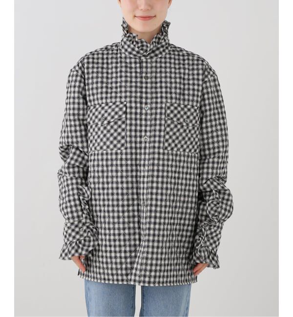  「MASU PRINCE PUFFER PLAID SHIRT M26H98SL004：シャツ」|シャツ・ブラウス|