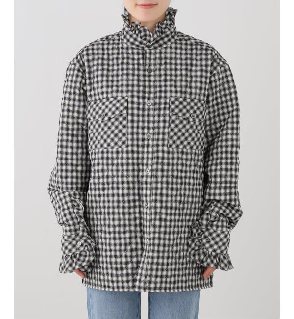  「MASU PRINCE PUFFER PLAID SHIRT M26H98SL004：シャツ」|シャツ・ブラウス|
