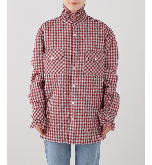  「MASU PRINCE PUFFER PLAID SHIRT M26H98SL004：シャツ」|シャツ・ブラウス|