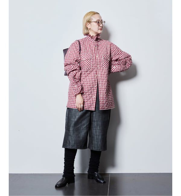  「MASU PRINCE PUFFER PLAID SHIRT M26H98SL004：シャツ」|シャツ・ブラウス|