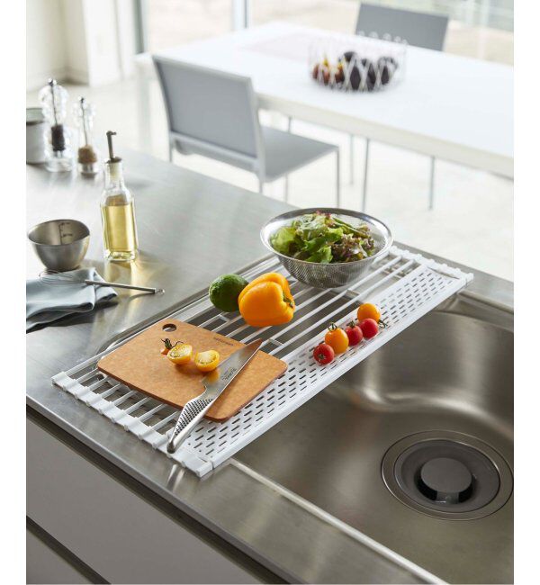 journal standard Furniture「《WEB限定》【tower/タワー】折り畳み水切り シリコーントレー付き L」|食器・キッチングッズ|