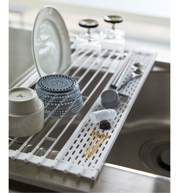 journal standard Furniture「《WEB限定》【tower/タワー】折り畳み水切り シリコーントレー付き L」|食器・キッチングッズ|