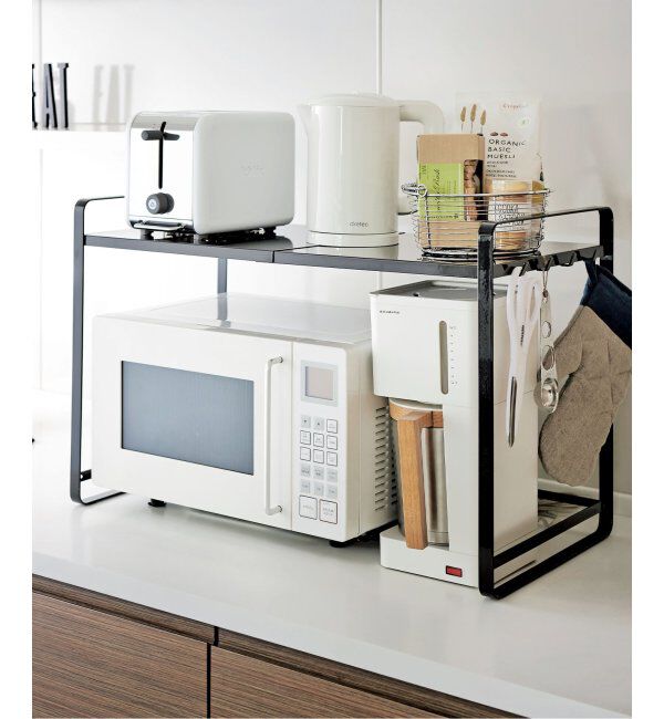 journal standard Furniture「《WEB限定》【tower/タワー】伸縮レンジラック」|食器・キッチングッズ|ブラック