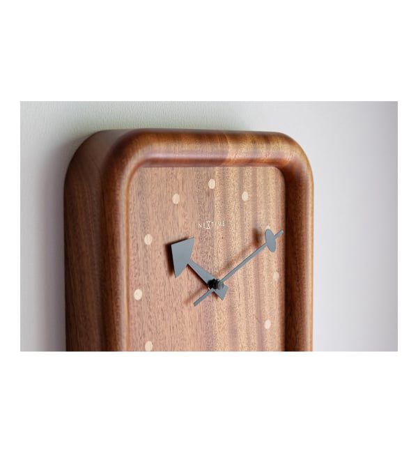 journal standard Furniture「《予約》【NeXtime】Dowel Square Wall Clock　掛け時計」|クロック・置時計|