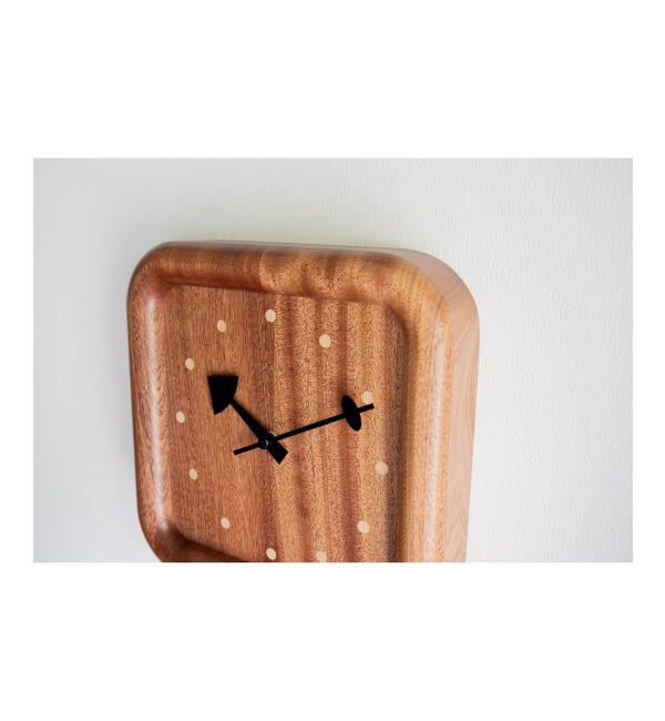 journal standard Furniture「《予約》【NeXtime】Dowel Square Wall Clock　掛け時計」|クロック・置時計|