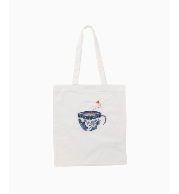 journal standard Furniture「【R&D.M.Co/オールドマンズテイラー】BLUE WILLOW MILK TEA TOTE　トートバッグ」|トートバッグ|ホワイト
