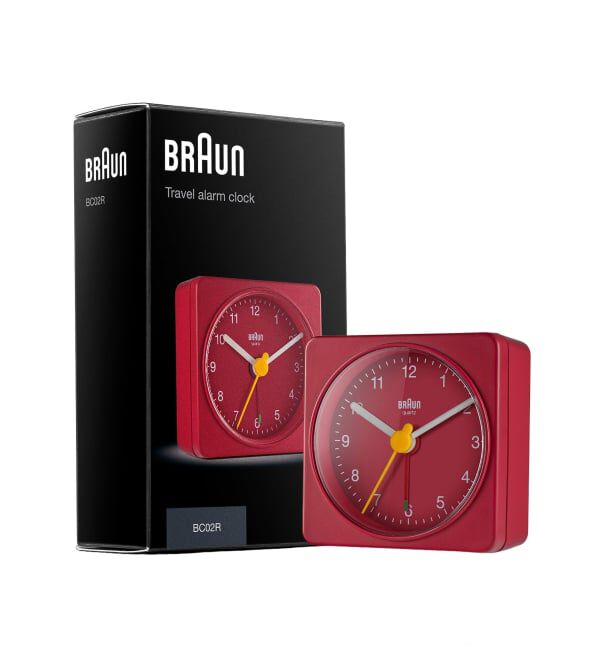 HIROB「BRAUN ALARM CLOCK RED BC02R」|クロック・置時計|